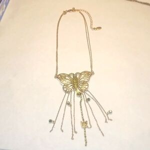 Danish Design Pilgrim Stamped Butterfly 🦋 Necklace